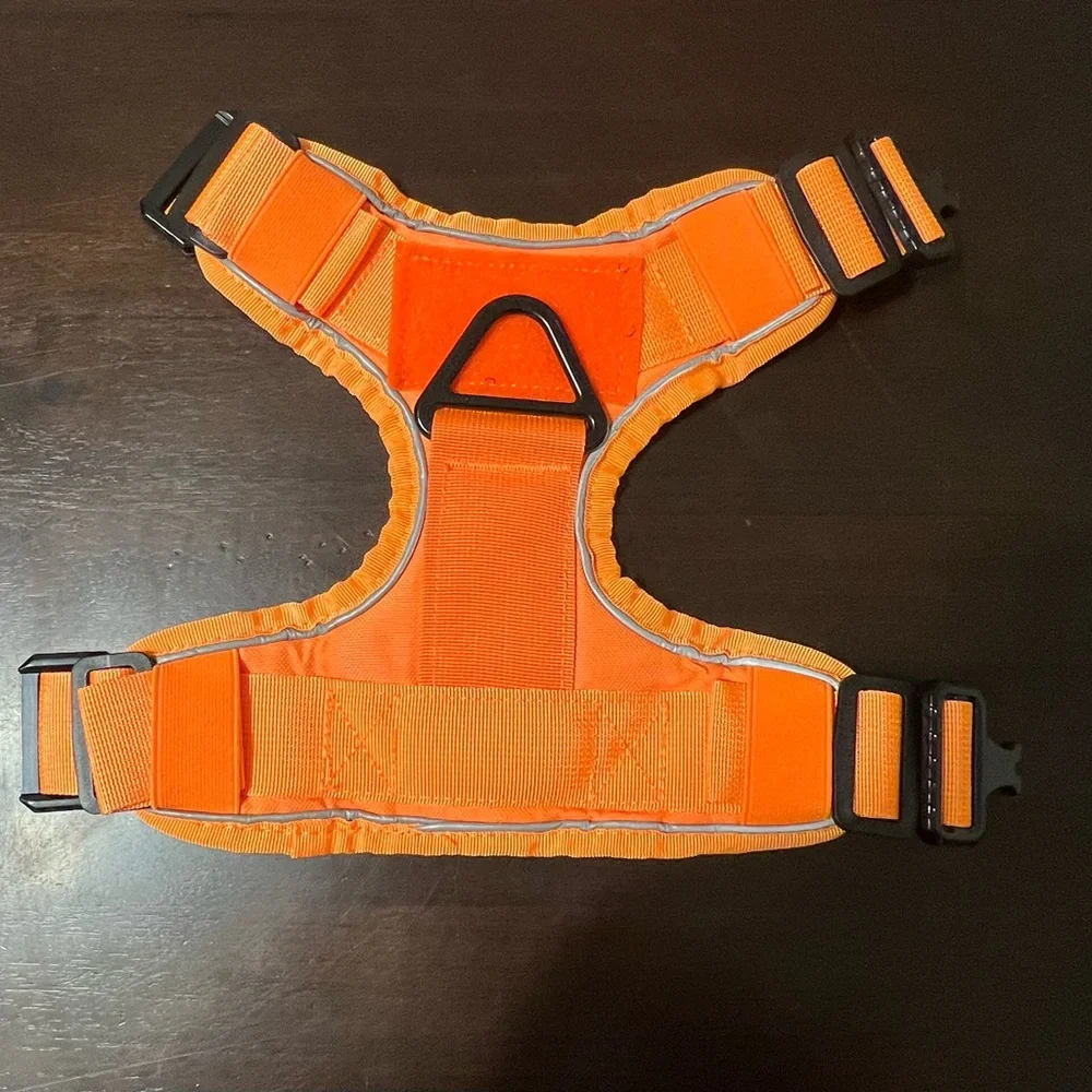 Tactical Dog Harness No Pull K9 Vest Small Orange Reflective Handle Heavy Duty